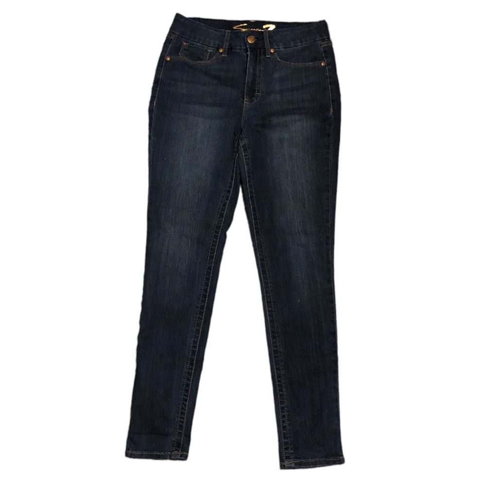 Seven “Angel” Tummyless High Rise Skinny jeans, Medium wash, size 8